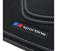 tuning-art BF153 Set di tappetini SPORTLINE con Bordi e Cuciture Decorative per Ford Focus 4