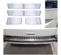 tuning-art L177-XF514-1 Protezione paraurti e Battitacco per Volkswagen T6 T6.1 Multivan Caravelle 5 Porte 2015-, Colore:Argento