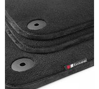 tuning-art LX300 Luxury-Line Tappetini per Porsche 911 964 1988-1994, Bordo:Nero