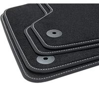 tuning-art V211 Exclusive tappetini per Volkswagen Golf Plus 2005-2014, Cucitura:Argento