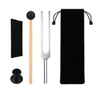 Tuning Fork Set, 432 HZ Alluminio Diapason con Base e Martello in Legno, Diapason Medico Portatile, Terapia Medica per Strumenti Tuning per Uso Domestico