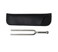 Tuning fork standard uno strumento tono di tonir metallico professionale a 440Hz per violino ukulele con copertura in pelle 4,92 pollici