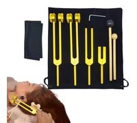Tuning Forks Healing, 128 Hz Aluminum Alloy Sound Instruments, 8.46 Inches Multi Purpose Meditation Tools for Beginners, Experienced Practitioners, Relaxation, Yoga, and Wellness