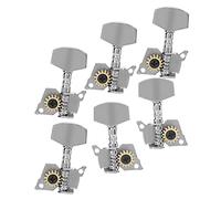 Tuning Guitar Tuning Keys Blocking Sunckers Silver Stable Stable Ukulele Electric Acoustic Music Accessori Strumenti (Quattro set di sinistra e due set destro)