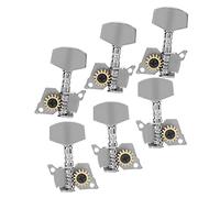 Tuning Guitar Tuning Keys Blocking Sunckers Silver Stable Stable Ukulele Electric Acoustic Music Accessori Strumenti (Tre set a sinistra e tre set destro)