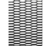 TUNING GURU Griglia Auto Nera in Alluminio Anodizzato | Maglia Small 30x10mm, 120x20cm | Facile da Tagliare e Verniciare