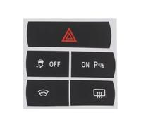 Tuning Interni Auto Compatibile con Ford per S-Max adesivo per riparazione pulsanti auto adesivi per pulsanti ESP a doppio lampeggio pulsante di emergenza sbrinatore e pulsante