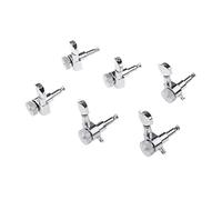 Tuning Machine Heads 3r+3L Tuners Suncing Dei Pioli Per Chitarra Elettrica Tuners Teste Della Macchina Filettate D'argento