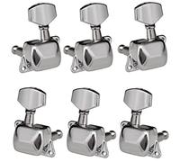 Tuning Machine Heads 6 Pezzi Chitarra String Tuning Pegs Semi-chiuso Macchina Di Tuning Macchina Per La Macchina Sintonizzatori Per Chitarra Elettrica Chitarra Acustica (Color : Silver 3L and 3R)
