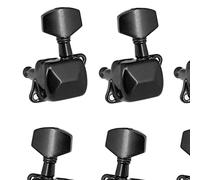 Tuning Machine Heads 6 PZ Chitarra Corde Tuning Pioli Accordatore Accordatore Semi-chiuso Meccaniche Per Chitarra Elettrica Chitarra Acustica Popolare (Color : Black 3L and 3R)