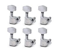 Tuning Machine Heads 6 Pz. Sintonizzazione Per Chitarra Tuner Tuner Machine Teste Testine Tuning PEG Machine Head Chrome-Gold-Black (Color : Big Peg Chrome 6R)