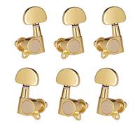 Tuning Machine Heads 6pcs Chiuso Chitarra Tuning Pegs String Tiners Teste Machine Teleche Manopole Tuning Keys Per Chitarra Acustica/Elettrica Folk (Color : Gold)
