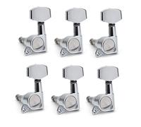 Tuning Machine Heads Big Square Sigillato Guitar Tuning Pegs Keys Sintonizzatori Machine Teste Per Chitarra Elettrica Nero/Gold/Chrome (Color : Chrome 6L)