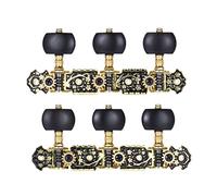 Tuning Machine Heads Chiave Per Accordatura Per Chitarra Classica Acustica Testa Della Macchina 3R 3L Accordatore Per Accordatura Per Corde Per Chitarra Placcato In Oro Nero
