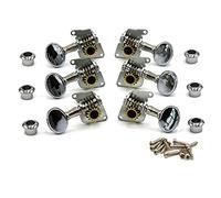 Tuning Machine Heads Manopola Di Chitarra Elettrica A Manopola Aperta Argento Retrò Metallo Quassi-manopola Albero Ad Avvolgitore