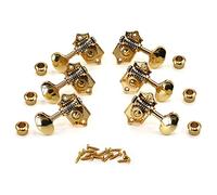Tuning Machine Heads Manopola Per Corde Per Chitarra Folk Bakelwood Aperta Corpo Argento Testa Rossa Retro Quasi-manopola Corda Per Corde Corda A Spirale