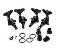 Tuning Machine Heads Picchetti Di Sintonizzazione Per Chitarra 4 Pezzi 2R & 2L. Sintonizzatori Machine Teste Con Ferrucole Per Accessori Per Basso Cordino Nero