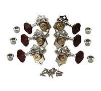 Tuning Machine Heads Pomolo Per Chitarra Folk Manopola Aperta Argento Corpo Rosso Testa Retrò Quasi-manopola Albero Stringa Stringa Cornice Cordino