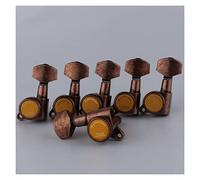 Tuning Machine Heads Sintonizzatori Per Chitarra Modelli Posteriore Blocco Posteriore Stringa Chitarra Elettrica Guitar Teste Antique Bronzo (Color : 6L)