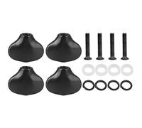 Tuning Peg Cap Ukulele Tuning Knob Maniglia Piccola Coda di Pesce Forma Della Chitarra Albero Fibbia per Chitarra Parte di Ricambio (Nero)