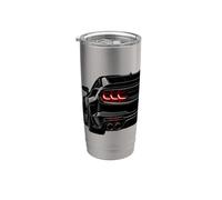 Tuning per auto da corsa su strada con vista posteriore Black Muscle Racing Bicchiere termico in acciaio inox doppia parete