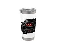 Tuning per auto da corsa su strada con vista posteriore Black Muscle Racing Bicchiere termico in acciaio inox doppia parete