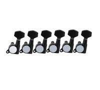Tuning Piroli Per Chitarra 6 Pezzi/set Teste Di Macchine Per Chitarra Elettrica Chiavi Accordatura Corde Accordatori Pioli Pulsante Piccolo Nero(6L)
