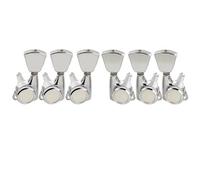 Tuning Piroli Per Chitarra Chitarra Elettrica Acustica 3R3L Rapporto 18:1 Testine Di Chiusura Completamente Sigillate Sintonizzatori Chiavi Piroli(Keystone Chrome)