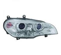 TUNING set fari fanali anteriori X5 E70 08-10 cromati con anelli ANGEL EYES