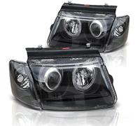 Tuning Tec DESIGN Fari Angel Eyes Combi Per VW Passat 3B 96-00 Nero
