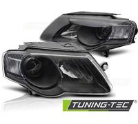 Tuning Tec Faro Anteriore Combinato Vetro Trasparente VW Passat 3C B6 05-10 Nero