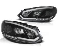 Tuning-Tec Lampada LED Fari Anteriori Con DRL Per VW Golf 6 08-12 Nero