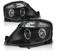 Tuning Tec LED Angel Eyes Coppia Fari Anteriori Per Citroen C3 02-09 Nero