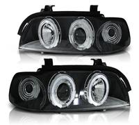 Tuning Tec LED Angel Eyes Coppia Fari Combinati Per BMW 5 E39 95-03 Nero