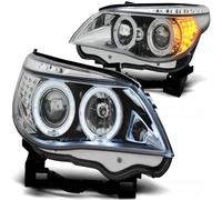 Tuning Tec LED Angel Eyes Scheinwerfer Anteriore BMW 5er E60/E61 03-07 Cromato