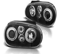 Tuning Tec LED Angel Eyes Scheinwerfer Combi VW Golf 4 1997-2003 Nero