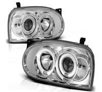 Tuning Tec LED Angel Eyes Scheinwerfer Combinati Per VW Golf 3 91-97 Cromati