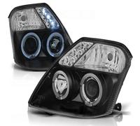 Tuning Tec LED Angel Eyes Scheinwerfer Combinazione per Citroen C2 03-10 Nero
