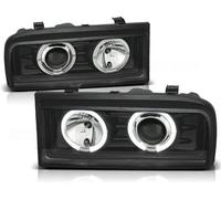 Tuning-Tec LED Angel Eyes Scheinwerfer Frontale Per VW Corrado 88-95 Nero