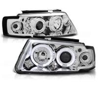 Tuning Tec LED Angel Eyes Set Fari Anteriori VW Passat 3B B5 96-00 Cromati