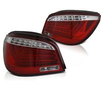 Tuning Tec LED Lightbar Luci Posteriori Per BMW E60 Berlina 03-07 Rosso/Cromo