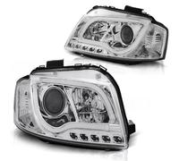 Tuning Tec LED Luci Diurne Design Fari Per Audi A3 8P 04-08 Cromati, Coppia