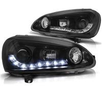 Tuning Tec LED Luci Diurne Design Fari Per VW Golf 5 03-09 Nero