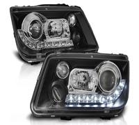 Tuning Tec LED Luci Diurne Design Per VW Bora 1998-2005 Nero Sx Dx Anteriori