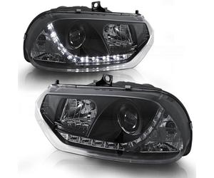 Tuning Tec LED Luci Diurne Design Scheinferwerfer Per Alfa Romeo 156 97-03 Nero