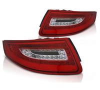Tuning Tec LED Luci Posteriori Freno Per Porsche 911 997 Bj. 04-08 Rosso/ Cromo