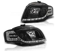 Tuning Tec LTI Scheinferwerfer LED Luci Diurne Per Audi A4 B7 04-08 Nero