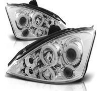 Tuning Tec Scheinfer Doppio Angel Eyes per Ford Focus MK1 98-01 Cromato