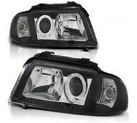 Tuning Tec Scheinfer Klarglas Frontscheinwerfer Audi A4 B5 Facelift 99-00 Nero