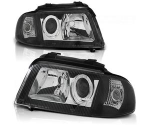Tuning Tec Scheinfer Klarglas Frontscheinwerfer Audi A4 B5 Facelift 99-00 Nero